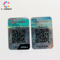 private label gold/silver hologram laser sticker self adhesive label